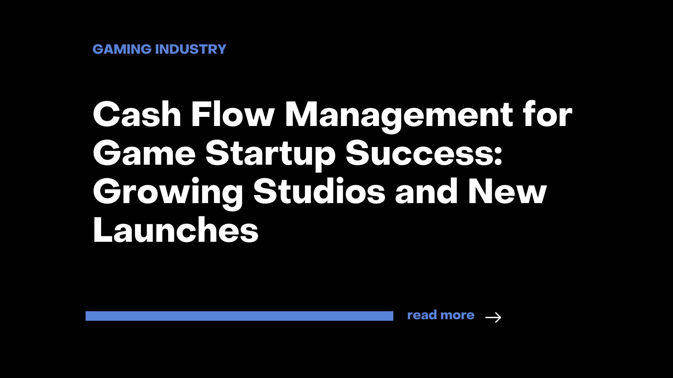 Cash Flow Management for Game Startup Success